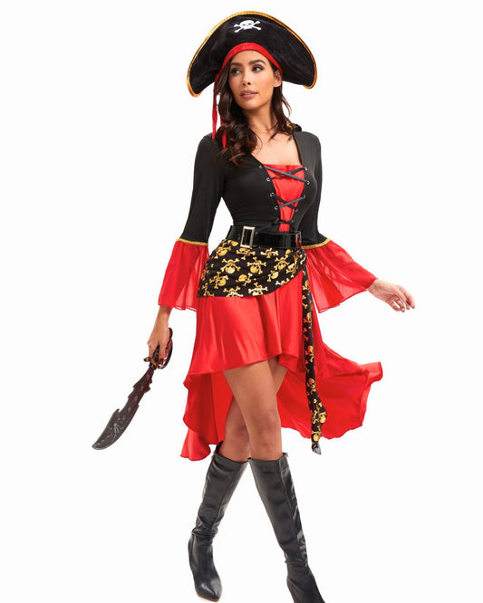 Scarlet Pirate Queen Costume Set ❤️🏴‍☠️