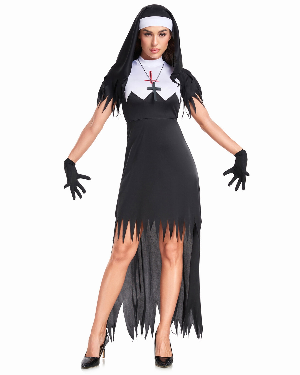 Haunted Nun Costume Set 🖤⛓️