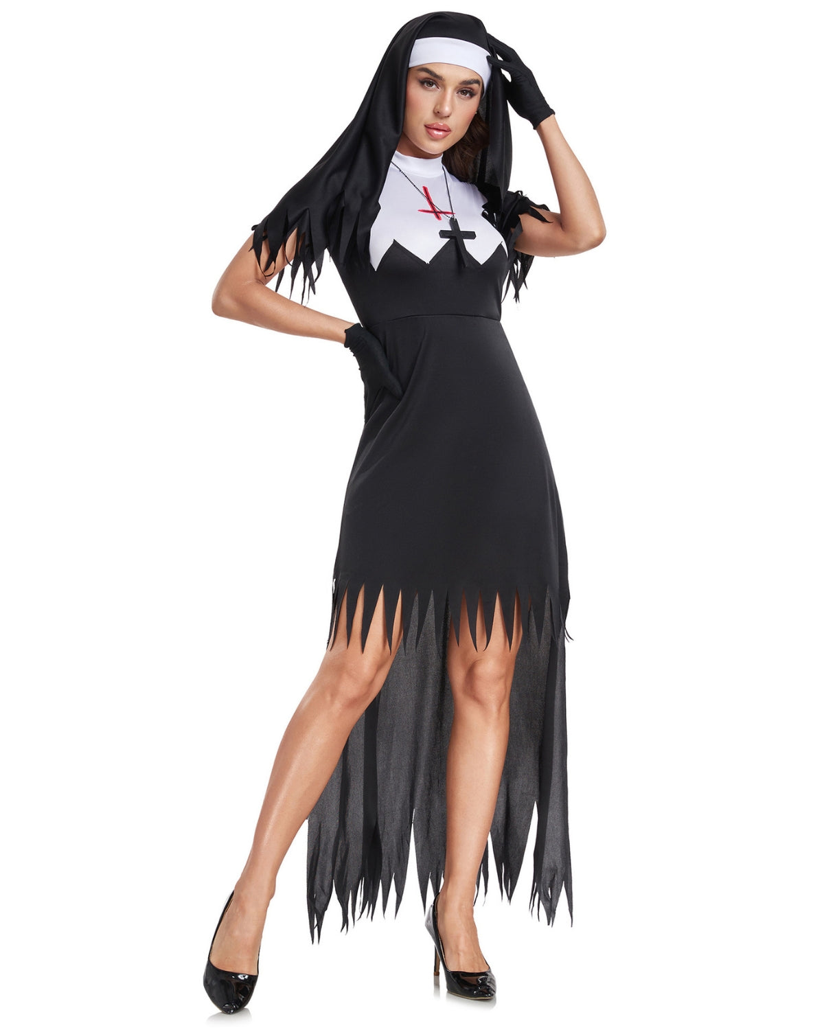 Haunted Nun Costume Set 🖤⛓️